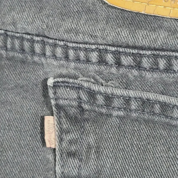 Vintage Levi's 545 Brown tab Loose Fit Men's Black Jeans 36x32 Tapered 21PT - Picture 9 of 10